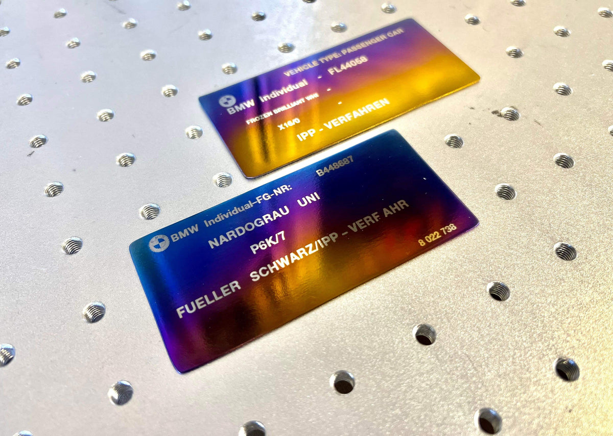 BMW Individual Titanium VIN Plate – RK Titanium