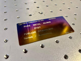 BMW Individual Titanium VIN Plate