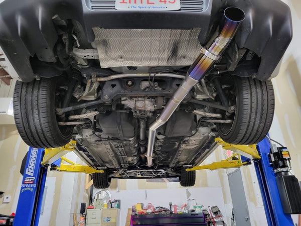 Evo X Single and Dual Exit Track Edition Exhaust